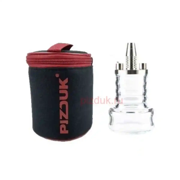 Кальян Pizduk Hookah (Чёрная сумка, прозрачная колба)