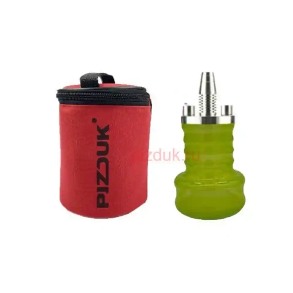 Кальян Pizduk Hookah (Красная сумка, салатовая колба)