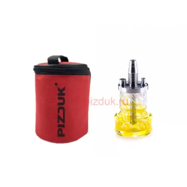 Кальян Pizduk Hookah (Красная сумка, бело-желтая колба)