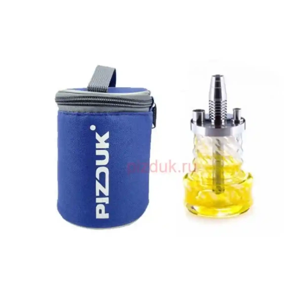 Кальян Pizduk Hookah (Синяя сумка, бело-желтая колба)