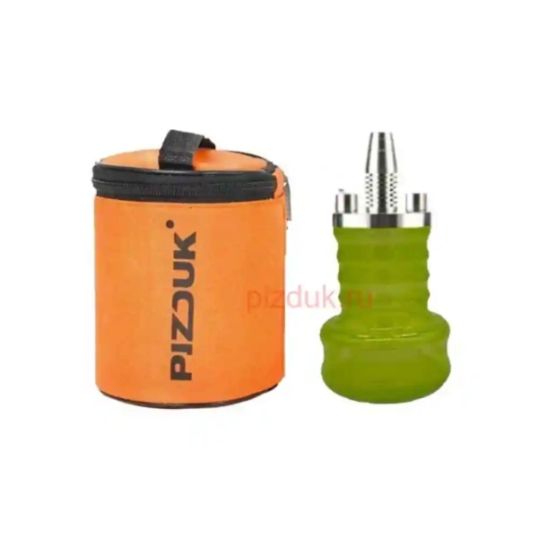 Кальян Pizduk Hookah (Оранжевая сумка, салатовая колба)