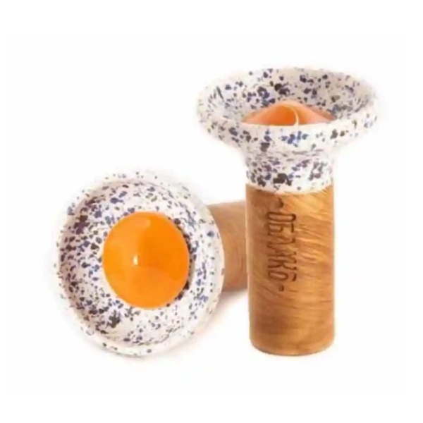 Чаша Oblako Flow orange on meteorite