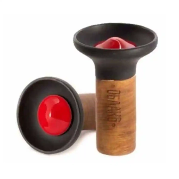 Чаша Oblako Flow red on black matte
